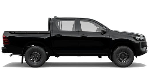 Toyota 2024 Hilux WorkMate Double-Cab Pick-Up 4x4 black